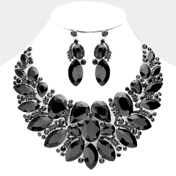 Multi Stone Evening Necklace