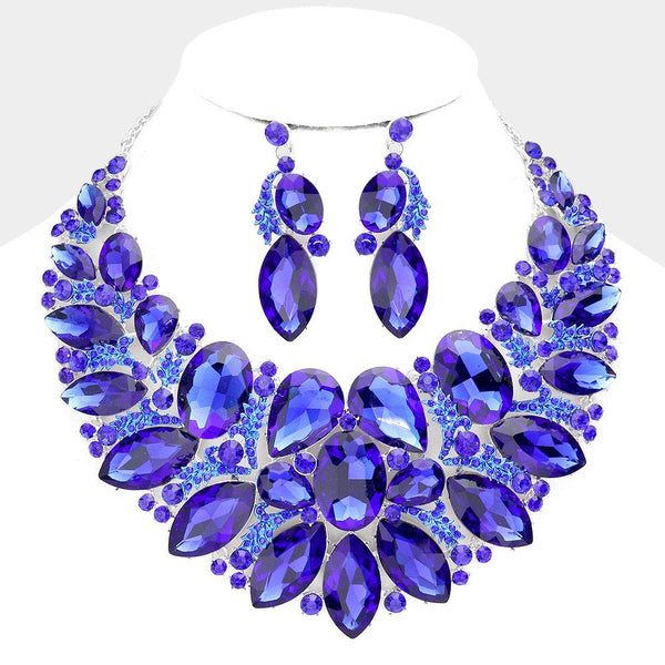 Multi Stone Evening Necklace