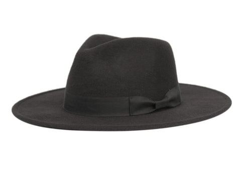 MEN FASHION FEDORA HAT F5107 Black