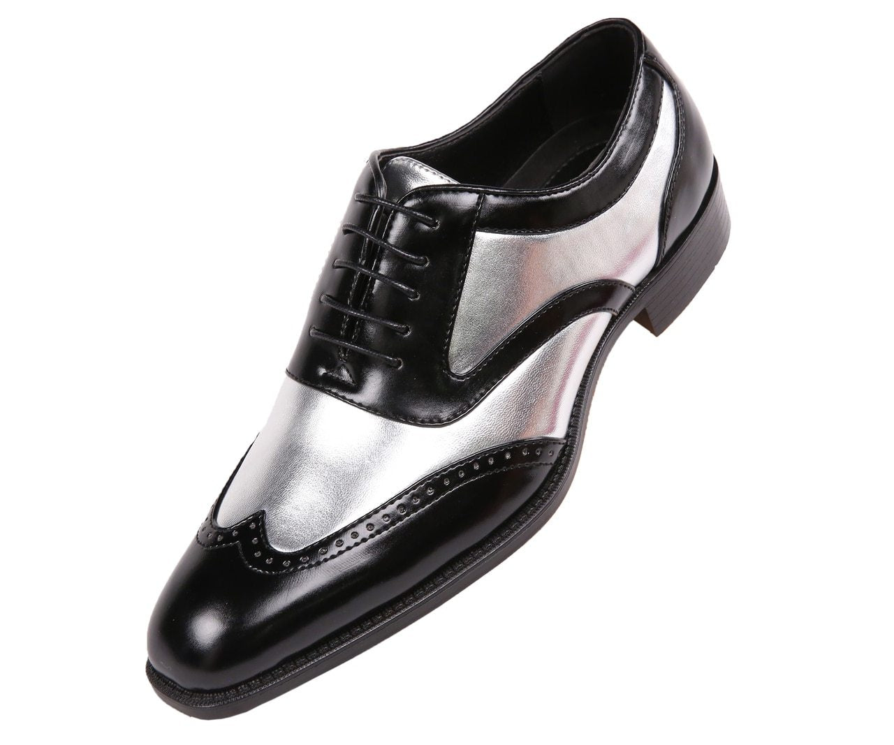 Men Dress Shoes-211-Silver
