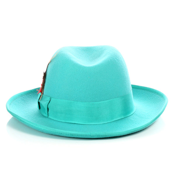 Premium Emerald Godfather Hat - FHYINC best men's suits, tuxedos, formal men's wear wholesale