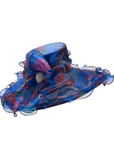 Giovanna Church Hat HM958-Blue