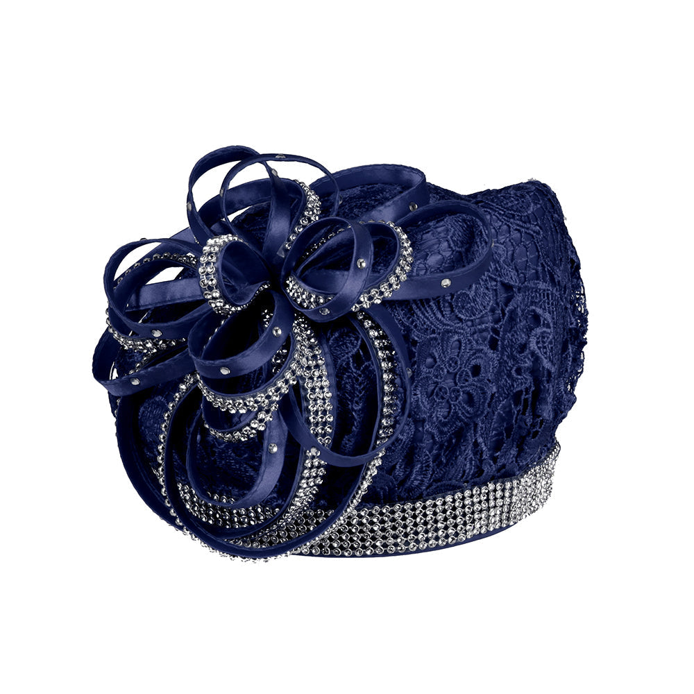 Women Dressy Beret Hat navy