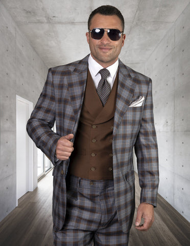 MEN SUITS FASHION STATEMENT SUIT- LIVORNO-COPPER