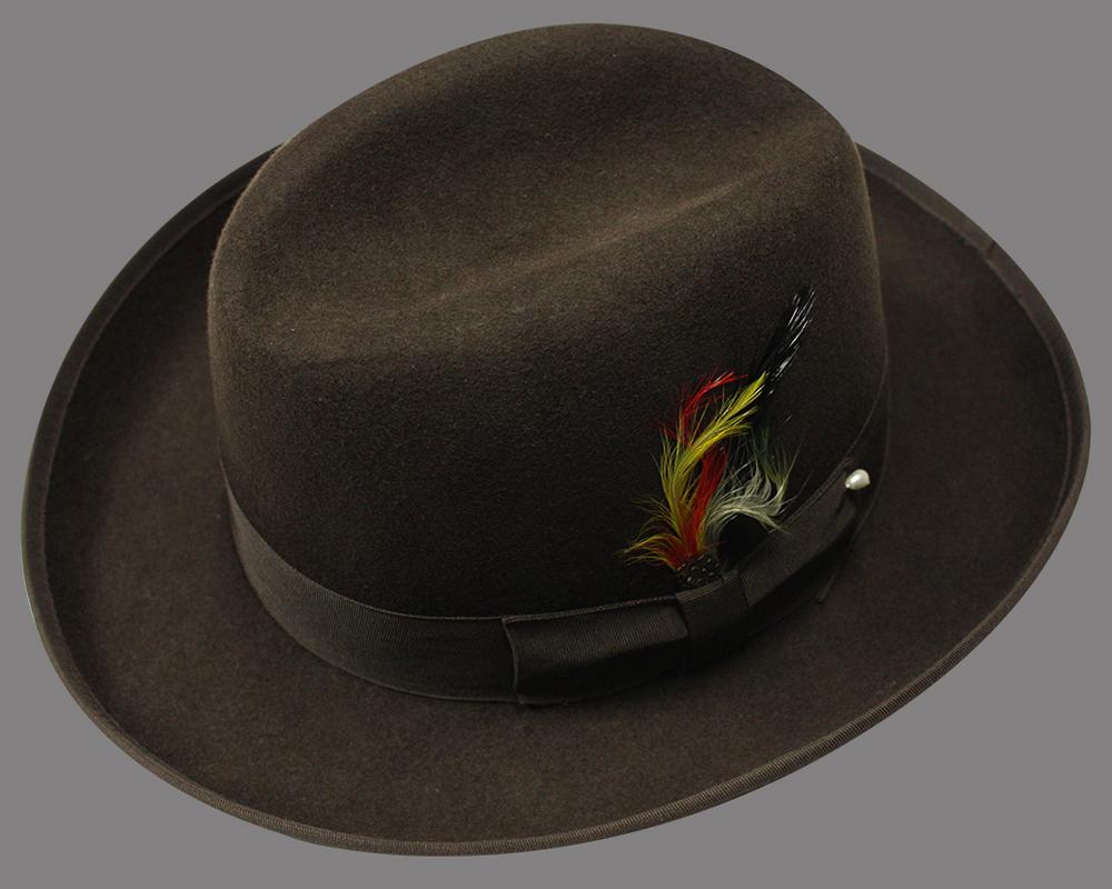 Men Godfather Hat-Brown - Church Suits For Less
