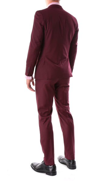 Men Slim Fit Suit- Oslo Burgundy