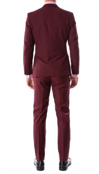 Men Slim Fit Suit- Oslo Burgundy