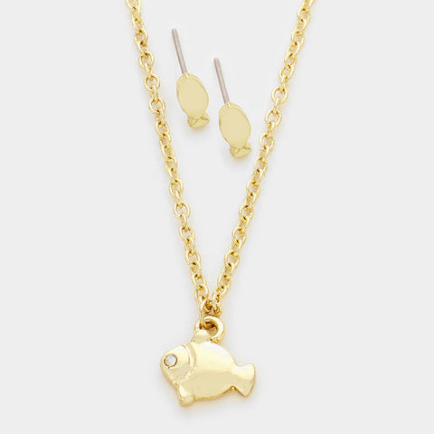 Fish Pendant Necklace