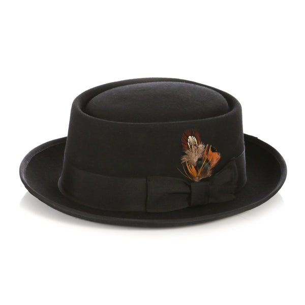 Men Classic Pork Pie Hat-MSD32