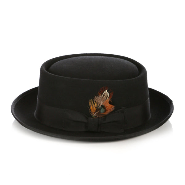 Men Classic Pork Pie Hat-MSD32