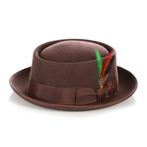 Men Classic Pork Pie Hat-MSD32