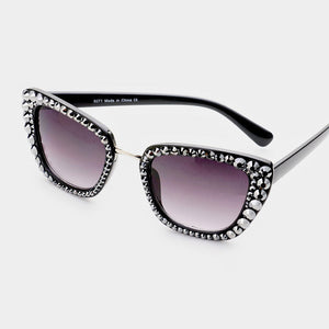 Crystal Cat Eye Sunglasses