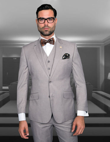 MEN STATEMENT SUIT STZV-100-TAN