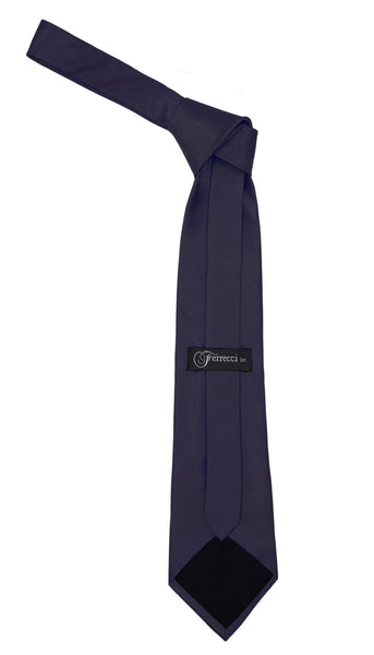 Premium Microfiber Indigo Blue Necktie