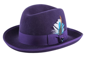 Men Godfather Hat- Purple