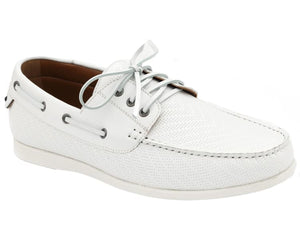 Men Casual Loafer- Anchor White