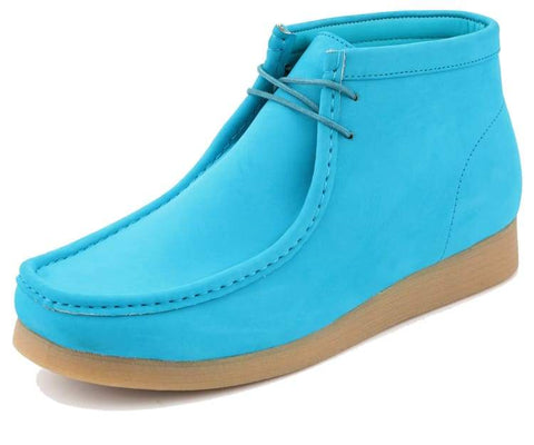 Men Fashion Chukka Boots-JAYS Turquoise