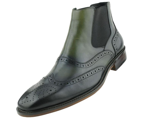 Men Dress Boot Asher Green - AG2632