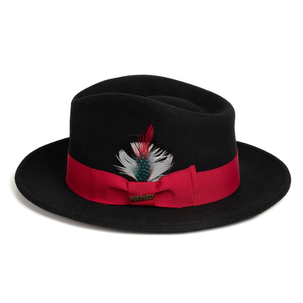 Men Church Hats Red Black