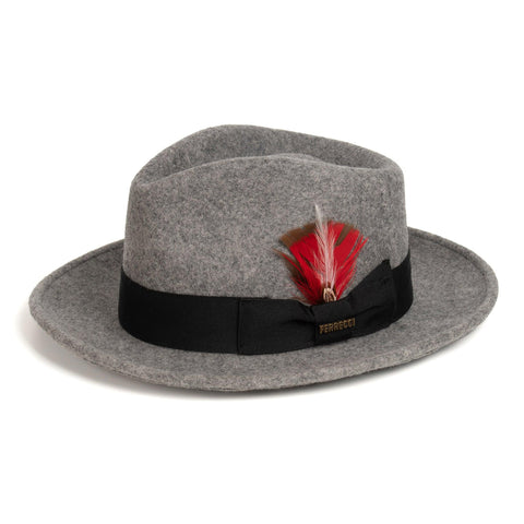 Men Fedora Hat Grey