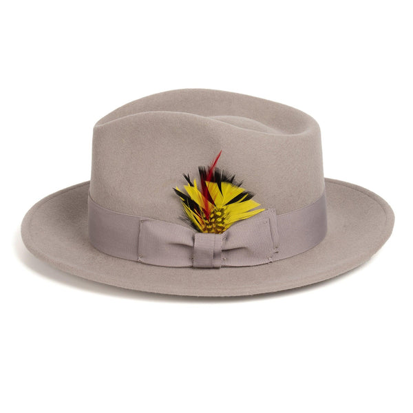 Men Church Hat- Fedora Grey