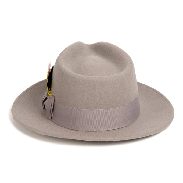Men Church Hat- Fedora Grey