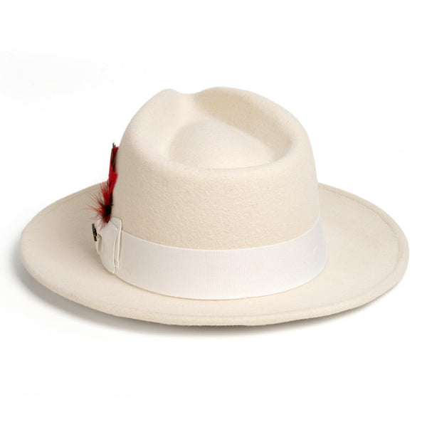 Men Church Fedora Hat -Off-White