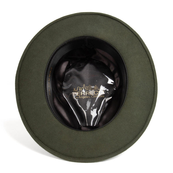 Men Fashion Fedora Hat Hunter Green