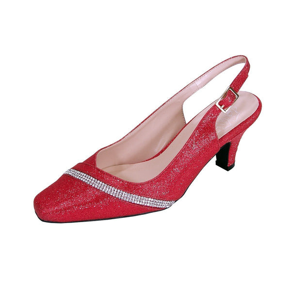 Women Church Shoes DP833-Red - Church Suits For Less