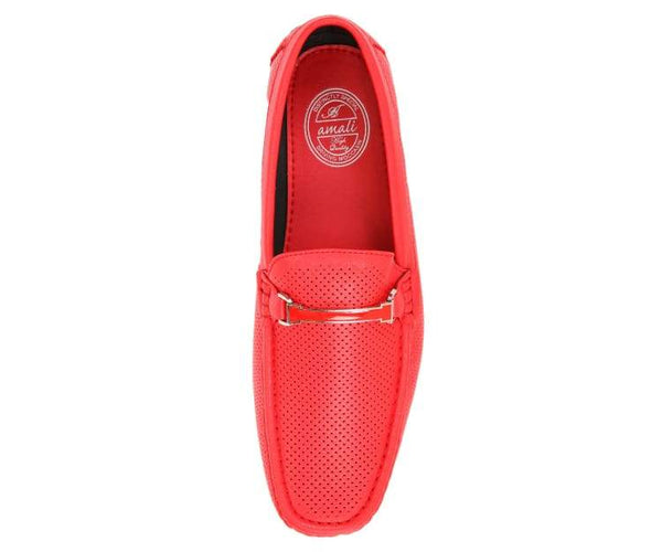 Men Dress Slip on Loafer Cola Red