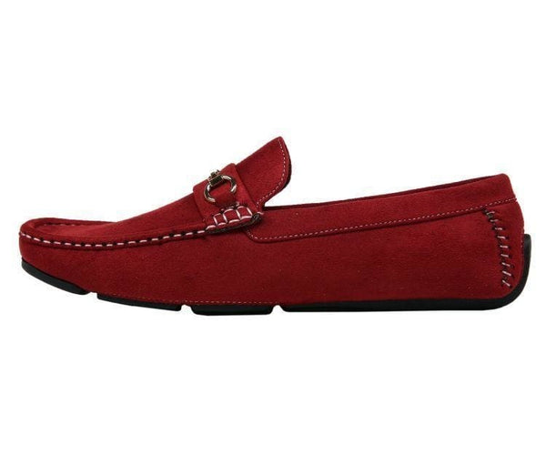 Men Church Loafers Shoes- Ecker Red