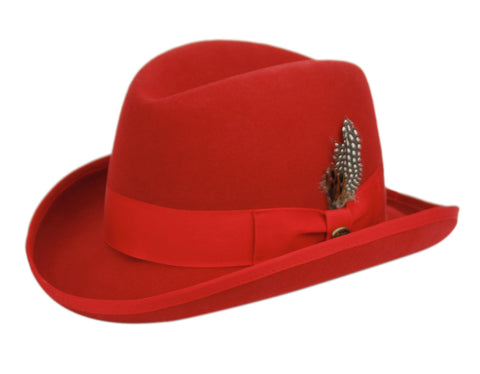 Men Classic Hamburg Hat-Red