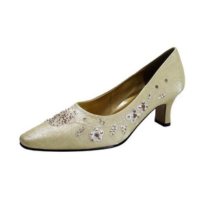 Women Fashion Shoes-652C Gold