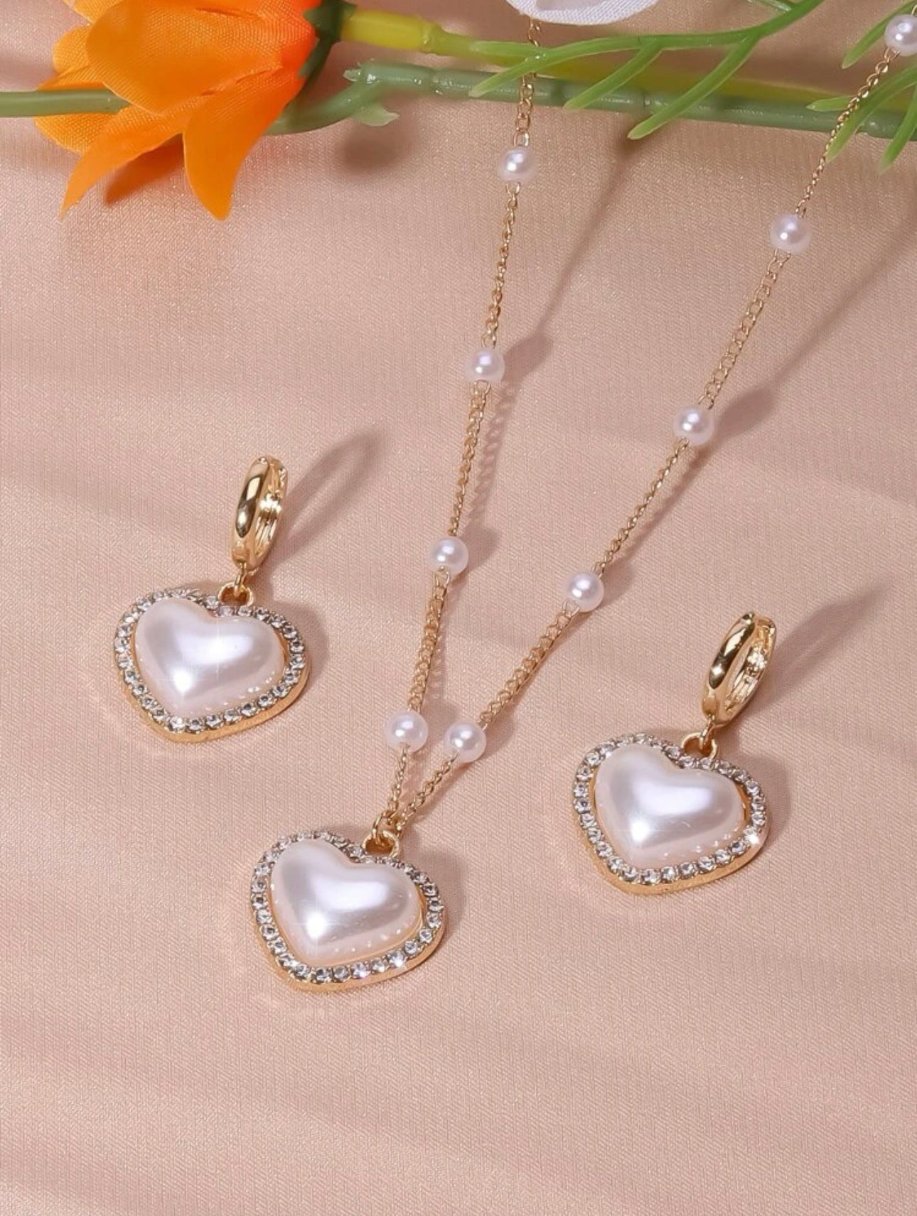 Women Church Jewelry Set BDF- Heart - Church Suits For Less