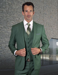 Men's Statement Suit- LAZARO Hunter Green