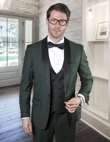 Men Classic Tuxedo Suit MGM Hunter Green