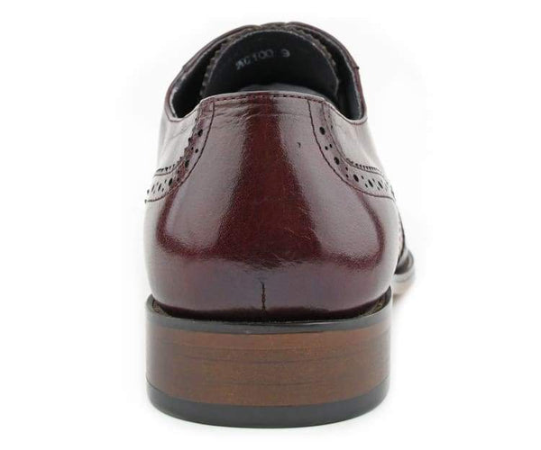 Men Dress Shoes- AG100 Burgundy/Multi