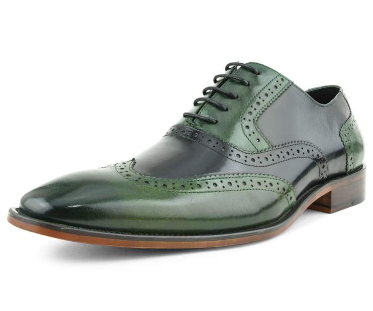 green emerald velvet dress Men Dress shoes-Asher Green