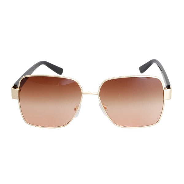 Orange Lens Gold Wire Frame Sunglasses