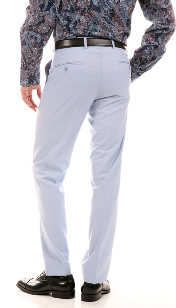 Men Slim Fit Suit Oslo Sky Blue