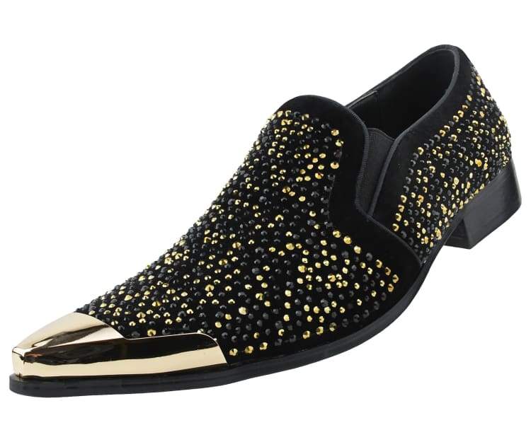 Men Dress shoes-Desta Black/Gold By Day Fashion Men Dress shoes-Desta Black/Gold By Day Fashion