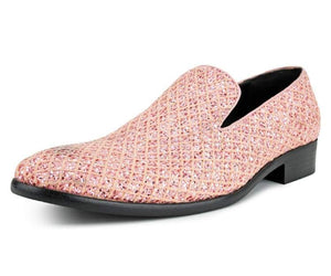 Men Slip On Dress Shoe Sar 010 Pink By Day Fashion Men Slip On Dress Shoe Sar 010 Pink By Day Fashion
