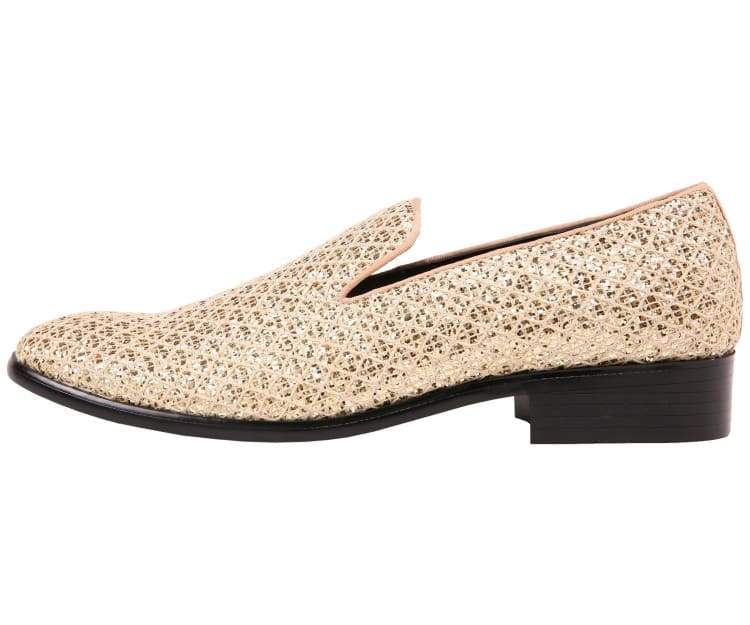 Men Slip on Dress Shoe SAR 035 Gold By Day Fashion Men Slip on Dress Shoe SAR 035 Gold By Day Fashion