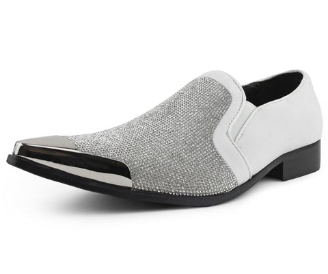 Men Dress Shoes-Dezzy White