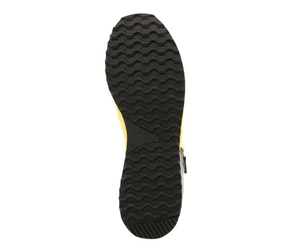 Trendy High fashion Sneaker-Azurite Yellow / Black