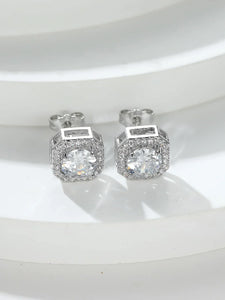 Women Square Stud Earrings BDF 7719 - Church Suits For Less