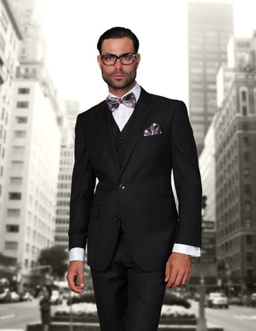 Men Statement Suit- Stzv-100 Black