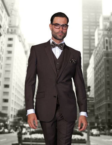 Men Statement Suit- Stzv-100 Brown