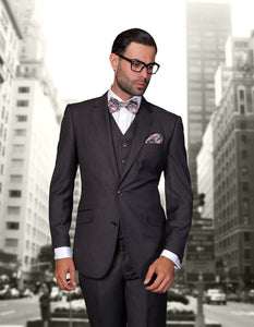 Men Statement Suit- Stzv-100 H.CHARCOAL