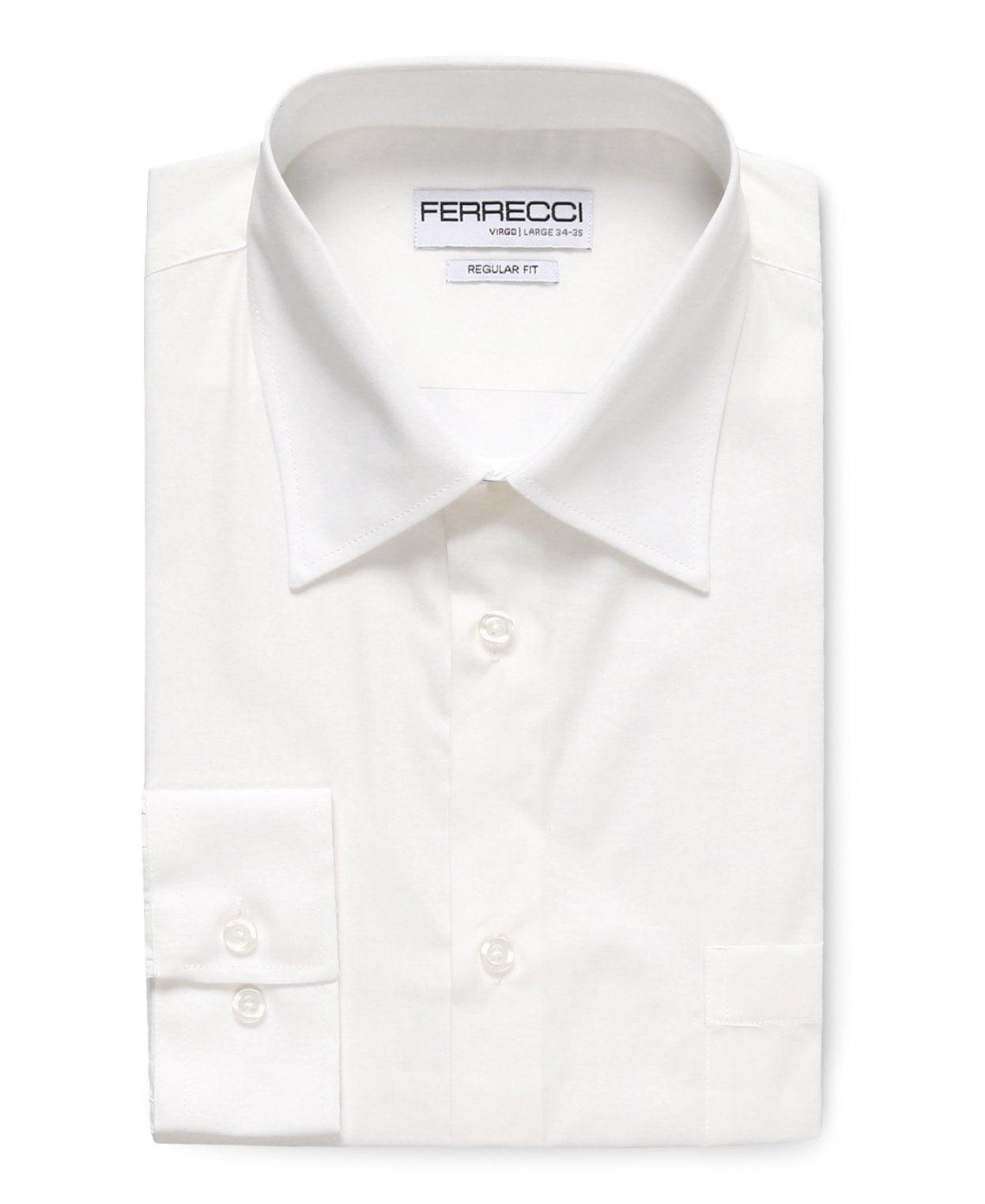 Virgo White Regular Fit Shirt - Ferrecci USA 